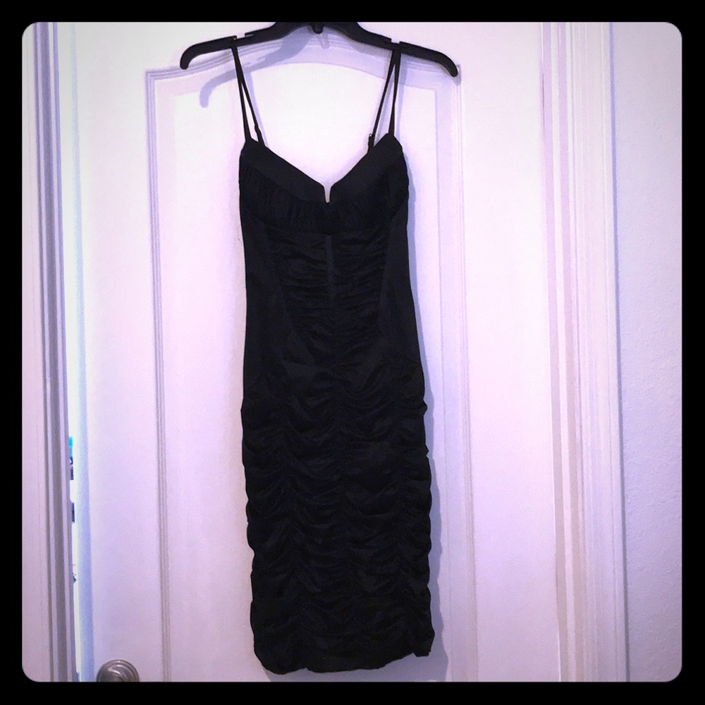 Bebe black fitted cocktail dress